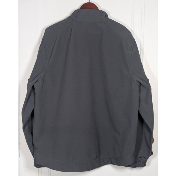 Dickies Mens Size Large High Performance Softshell Jacket Charcoal Gray Lined - Picture 2 of 3